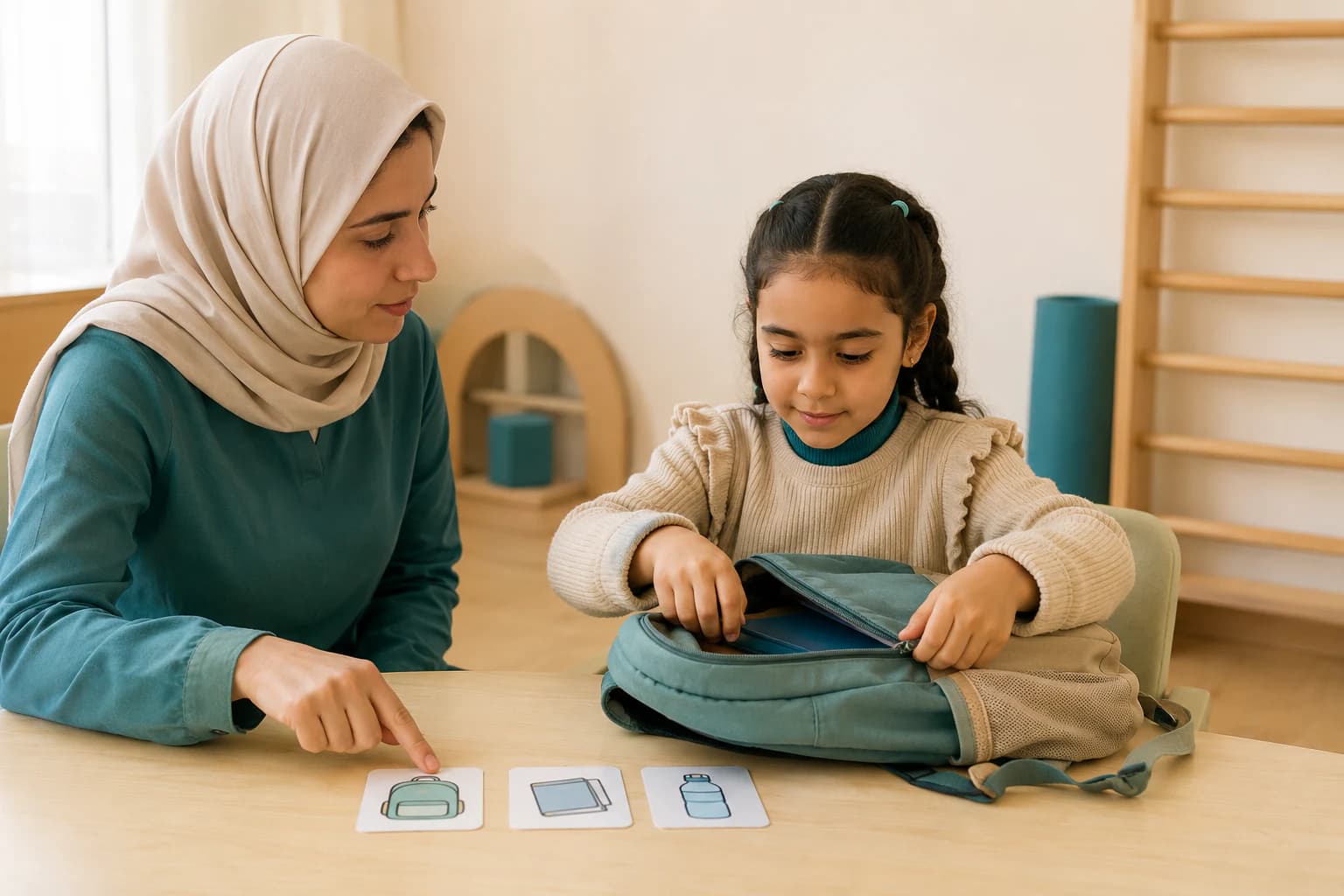 مشهد توضيحي لخدمة العلاج الوظيفي في BENE